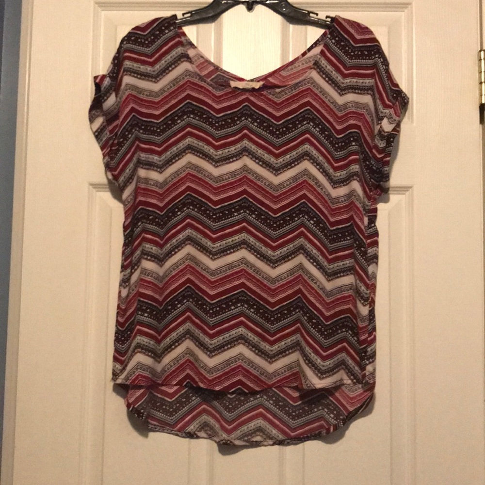 Red Chevron Top
